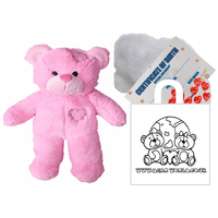 Baby Pink Patches Bear Kit | Bear World.